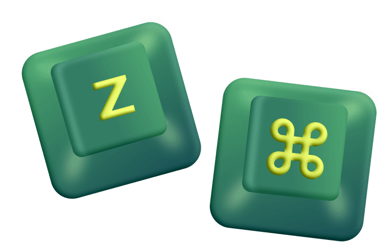 Keyboard keys Z and Command
