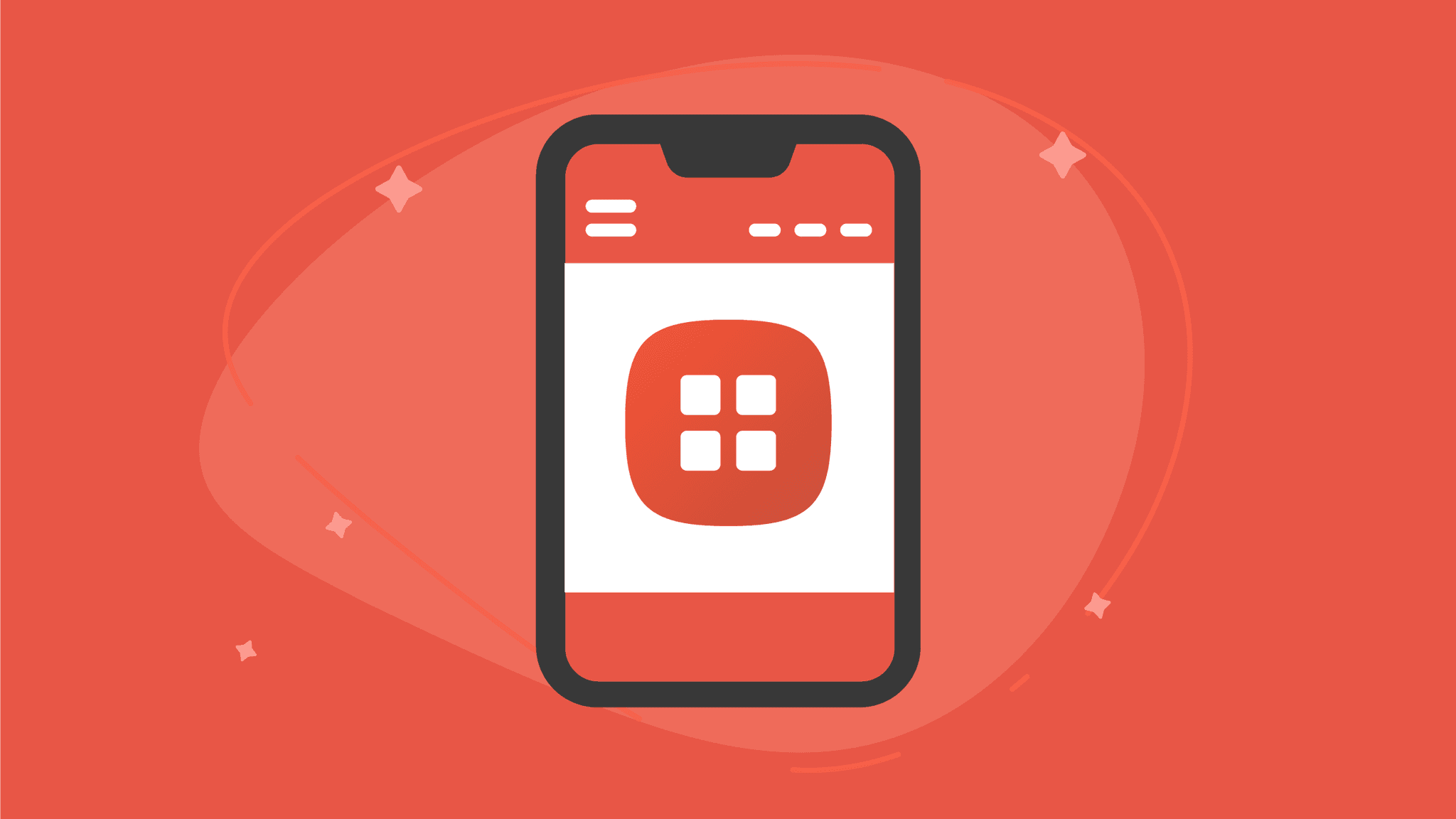 An illustrated cell phone with the Planning Center Resources icon on the screen.