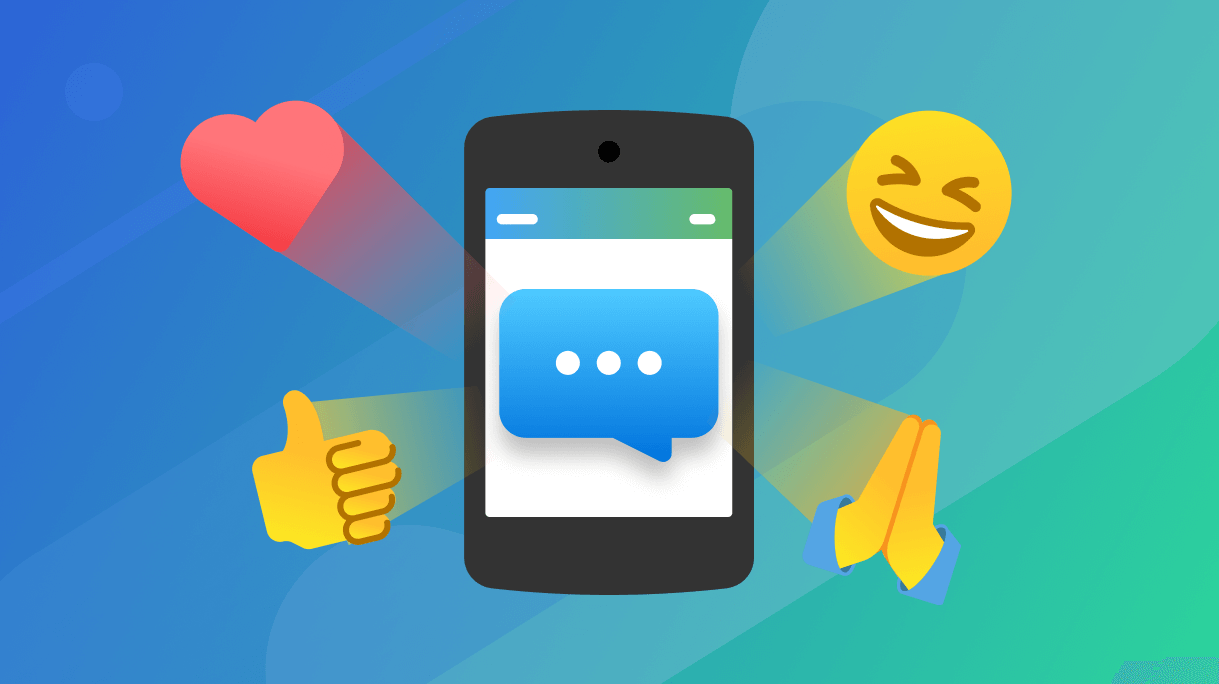 Emoji reactions in Groups messaging ❤️
