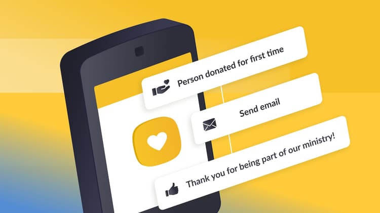 New automations: Follow-up with first-time givers