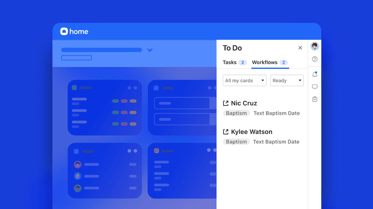 Introducing workflow cards in the toolbar