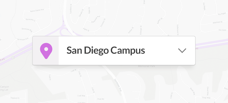New Campus Dropdown on People Profiles