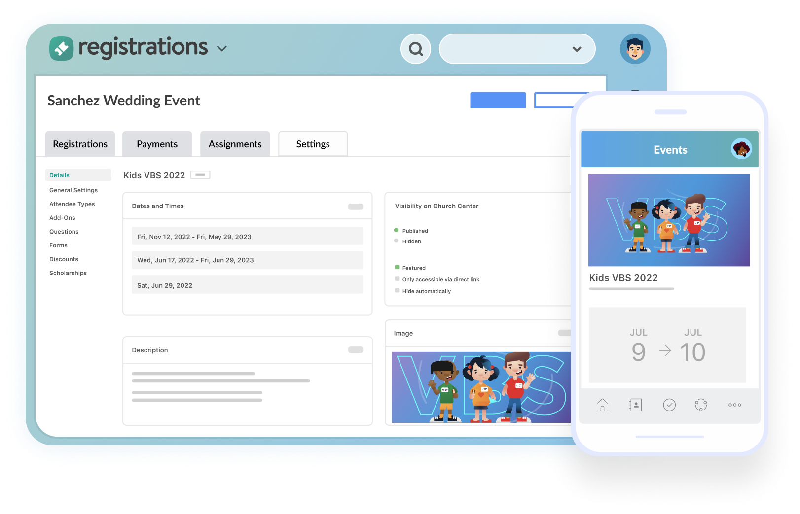 Planning Center Screenshot
